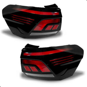 Par Lanterna Traseira Para Nivus 2020 A 2026 Com Led Ambos Lados