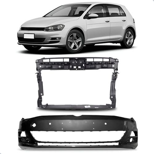 Kit Parachoque C/ Painel Mini Frente Vw Golf 2.0 2014 A 2020