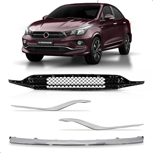 Kit Frisos E Grade Central Cronos 2017 A 2022 Dianteiro