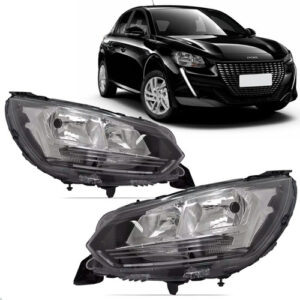 Par Farol Para Peugeot 208 2020 A 2024 3 Furos