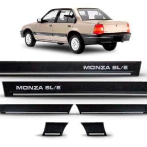 Kit Jogo Friso Lateral Para Monza Sle 1991 1992 93 4 Portas Preto