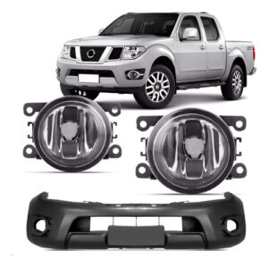 Kit Envolvente Diant C/ Kit Farol Milha Frontier 2013 A 2016 Preto