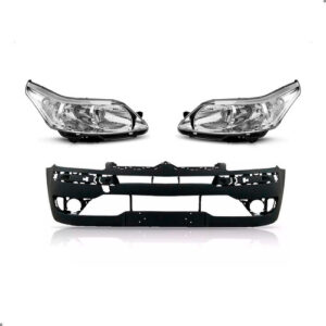 Kit Frente Parachoque Para Citroen C4 Pallas 2008 A 2014 Preto