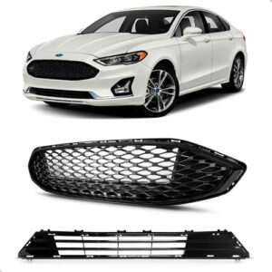 Tela Frontal Para Ford Fusion 17 A 2019 Superior E Inferior Preto