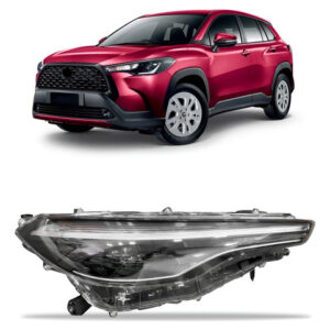 Farol Para Corolla Cross 21 22 2023 2024 Com Motor 1ª Linha - Direito/passageiro