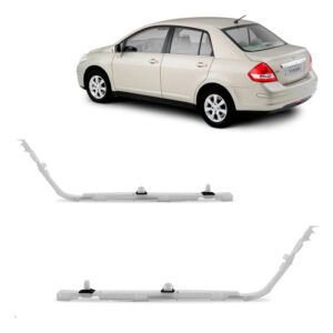 Par Guia Parachoque Traseiro Tiida 2007 A 2013