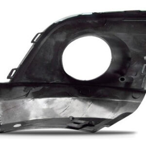 Par Moldura Milha Auxiliar Saveiro Cross 2010 A 2013 C/furo Preto Ambos Os Lados