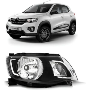 Farol Manual Kwid 2017 A 2022 Black 1ª Linha Direito/passageiro