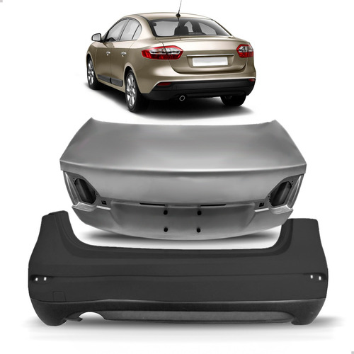 Tampa Porta Mala + Parachoque Traseiro Fluence 2010 A 2014