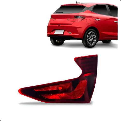 Lanterna Mala Hb20 Hatch 2020 2021 2022 Fume 1ª Linha Esquerdo/motorista Vermelho
