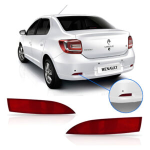 Par Sinaleira Traseira Sandero Logan 14 15 Refletor Pchoque Vermelho