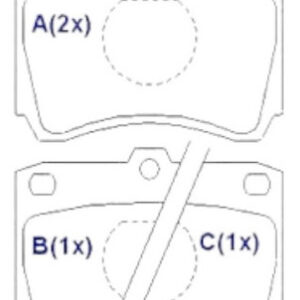 Pastilha Dianteira Cuore 1998 A 2003 Pride 1991 A 1997