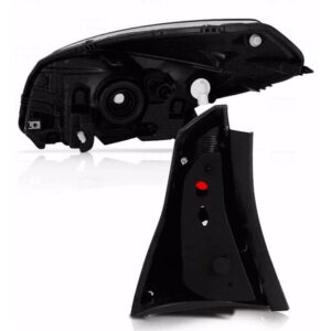 Kit Sinaleira Fumê Sandero 2007 A 2011 + Par Farol Negro