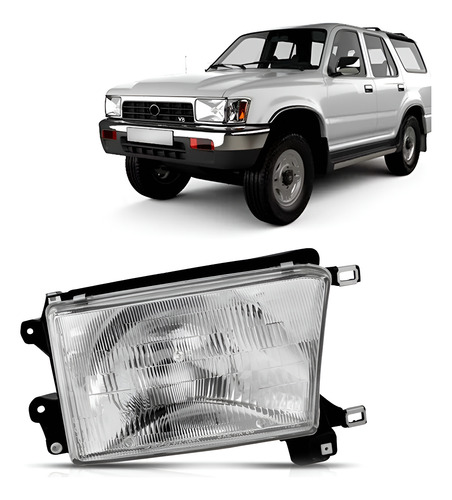 Farol Hilux Sw4 1993 A 1995 C/ Bicos 1ª Linha Esquerdo/motorista