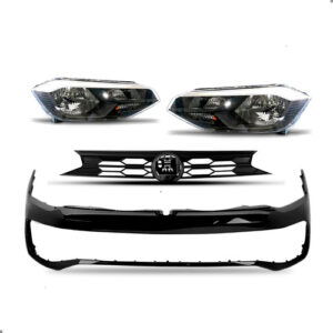 Kit Frente Para Polo Track 2023 2024 2025 2026 Com Par Farol Preto