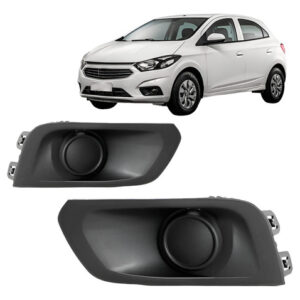 Par Moldura Milha Onix 2017 2018 2019 Sem Furo Preto