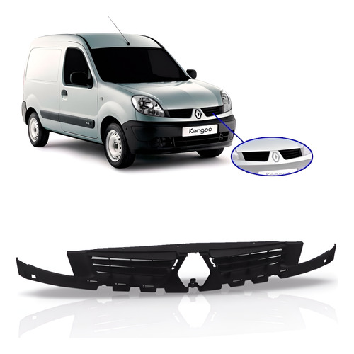 Grade Kangoo 2009 2010 2011 2012 2013 Sem Emblema Preta