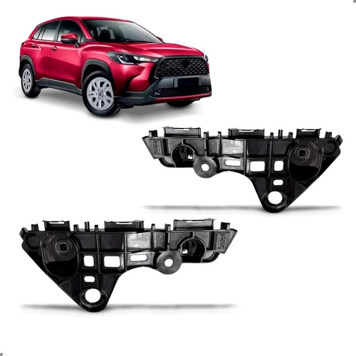 Par Suporte Guia Corolla Cross 2021 A 2024 Parachoque Diant.