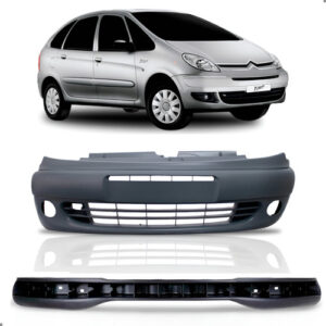 Parachoque Para Citroen Picasso 1999 A 2007 + Alma Dianteira Preto