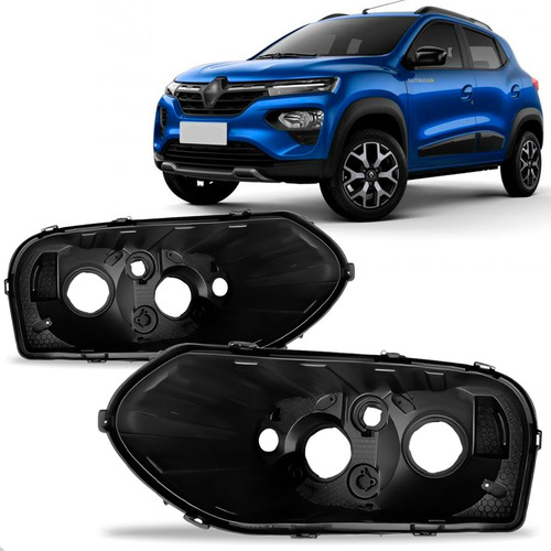 Par Carcaça Farol Kwid 2022 A 2025 Inferior