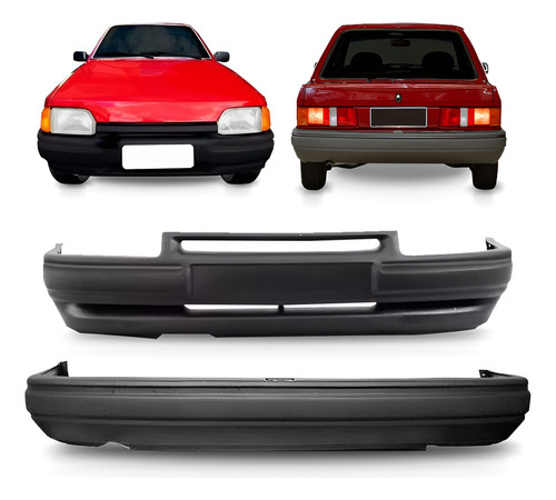 Envolvente Escort Gl 87 A 94 Dianteiro E Traseiro 1a Linha  Preto