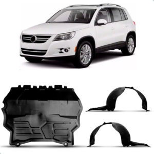 Kit Defletor Com Par De Aparabarro Tiguan 2009 A 2011