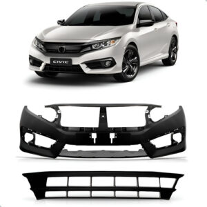 Envolvente Para Honda Civic 2017 2018 2019 C/ Grade Inferior Preto