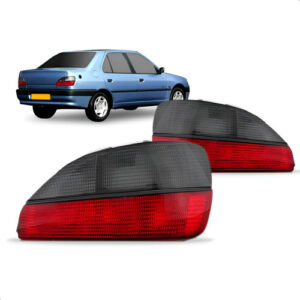 Par Sinaleira Traseira Para Peugeot 306 Sedan 1997 1998 1999 Ambos Lados Vermelho