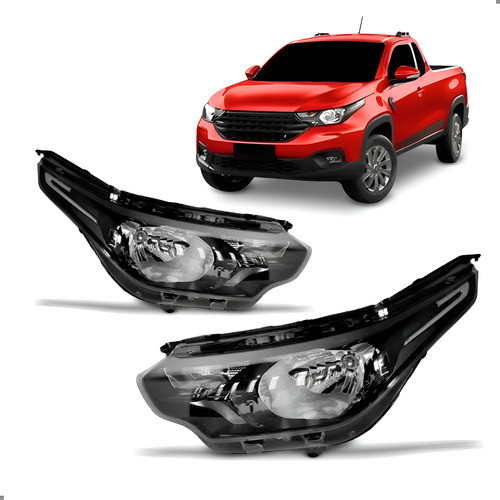 Par Farol Para Strada 2020 2021 2022 A 2025 Manual Sem Led Ambos Lados