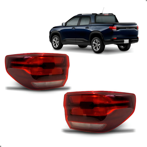Par Lanterna Traseira Para Montana 2023 2024 2025 S/logo Ambos Lados