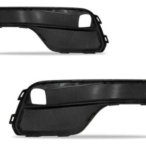 Par Grade Parachoque Dianteiro Compass 2021 A 2023 Com Furo Preto Ambos Os Lados