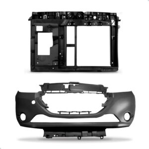Kit Envolvente E Painel Mini Frente Peugeot 208 2012 A 2016 Preto