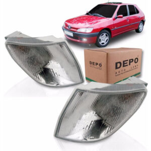 Par Sinaleira Peugeot 306 Lanterna Dianteira  Cristal