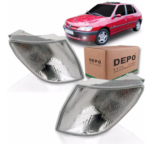 Par Sinaleira Peugeot 306 Lanterna Dianteira  Cristal