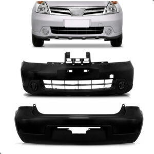 Par Parachoque Para Livina 2009 A 2014 Dianteiro E Traseiro Preto