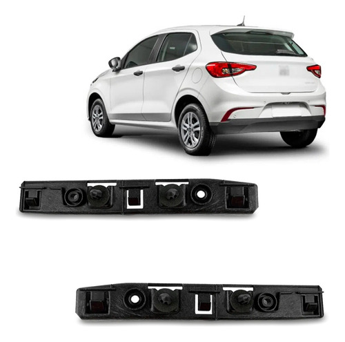 Par Guia Parachoque Traseiro Argo 2017 2018 2019 2020 A 2023