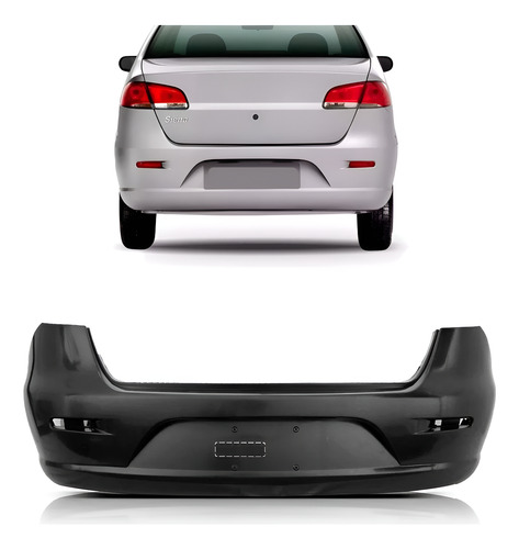 Parachoque Traseiro Para Siena 2008 A 2009 (bola)