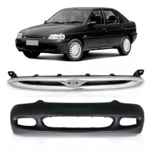 Kit Envolvente Para Escort Zetec 1997 A 2002 C/grade Cromada Preto