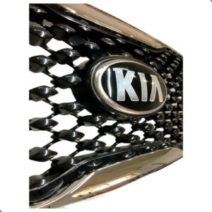 Grade Radiador Para Sorento 2016 A 2018 C/moldura Cromada Preto