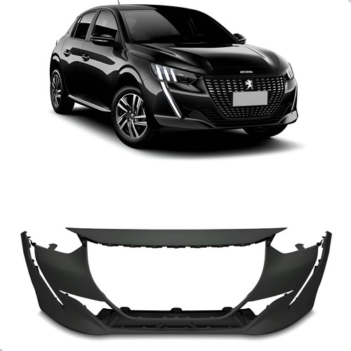 Parachoque Para Peugoet 208 2020/2024 Dianteiro 1a Linha Preto
