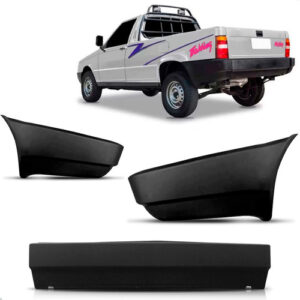 Kit Envolvente Traseiro Fiorino Pickup 95 A 04 Com Ponteiras