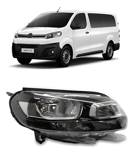 Farol Elétrico C/ Motor Jumpy 2018 A 2022 1ª Linha Direito/passageiro