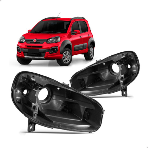 Par Carcaça Farol Uno 2015 2016 2017 2018 2019 2020 2021