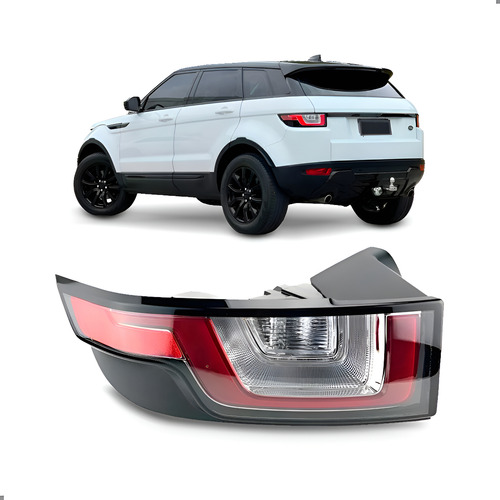 Lanterna Traseira Evoque 2016 2017 2018 2019 1ª Linha Esquerdo/motorista Vermelho