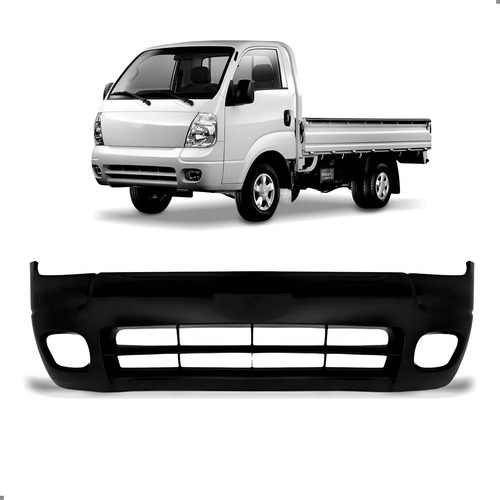 Parachoque Dianteiro Para Bongo 2005 2006 2007 2008 A 2012 Preto