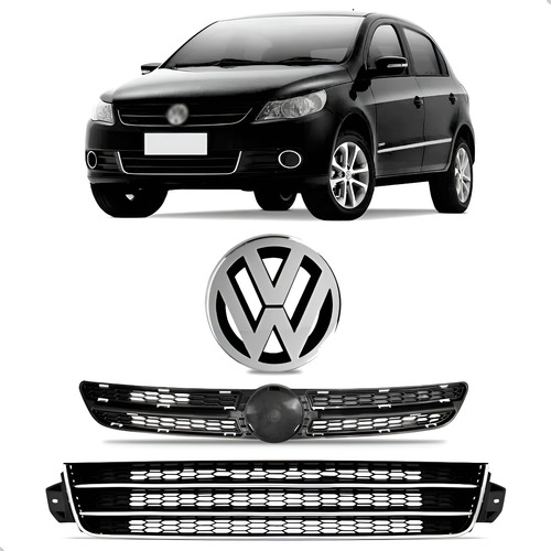 Tela Frontal Com Emblema Gol G5 09 A 2012 Inferior C/ Friso Preto