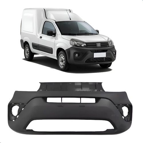 Parachoque Fiorino 2022 2023 2024 2025 Dianteiro 1a Linha Preto