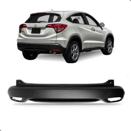 Parachoque Traseiro Hr-v 2015 A 2019 Cor Preta