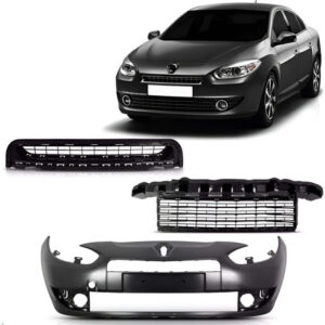 Kit Envolvente C/ Grades Diant. Renault Fluence 2010 A 2013 Preto