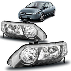 Farol Hnda New Civic 2007 2008 2009 2010 2011 Novo 1ª Linha Esquerdo/motorista